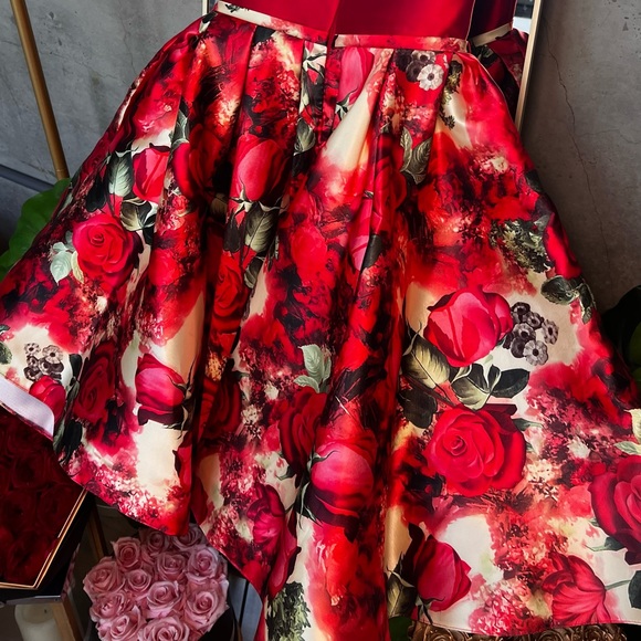 🌹 ROMANTIC RED ROSE DRESS - Picture 3 of 8